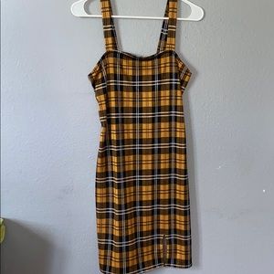 Plaid Fitted Dress